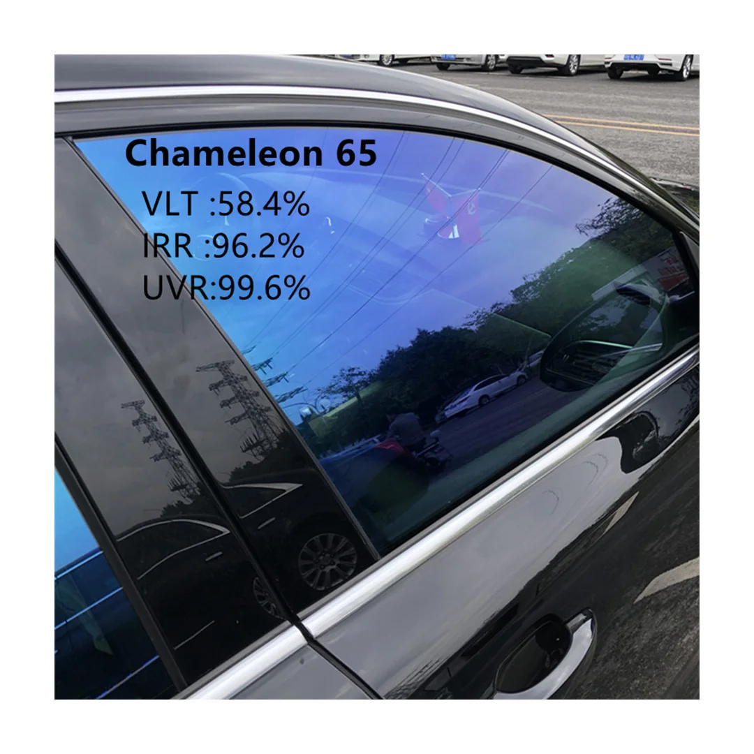 Nasido Chameleon 70%VLT IRR95% UVR99% Colorful Blue Purple Blue Car Window Film Carbon Nano Ceramic Tinting Film
Nasido Chameleon 70%VLT IRR95% UVR99% Colorful Blue Purple Blue Car Window Film Carbon Nano Ceramic Tinting Film