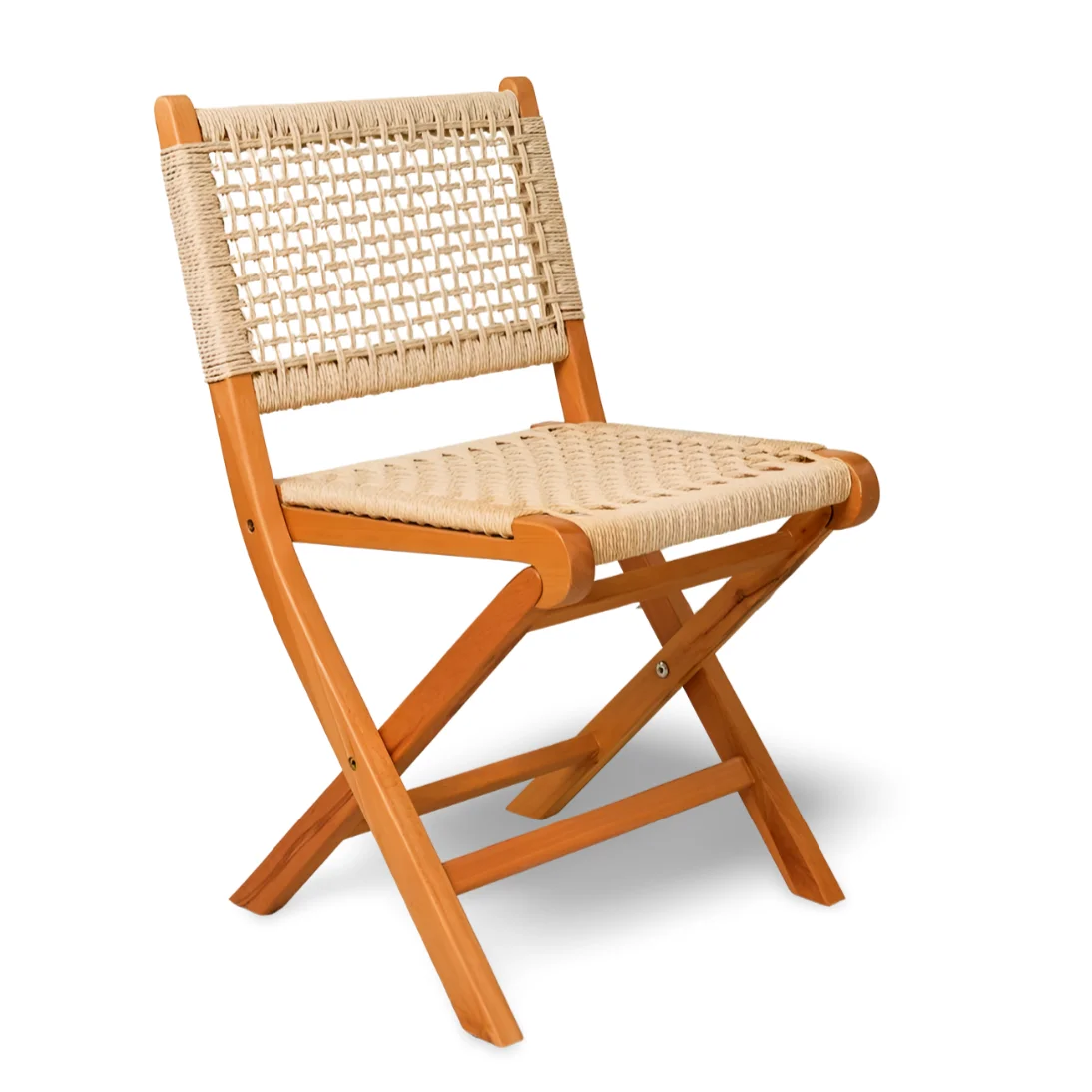 Candice Natural Folding Chair With Tropical Rope Backrest Braided Wooden Event Wedding Chair
Candice Natural Folding Chair With Tropical Rope Backrest Braided Wooden Event Wedding Chair