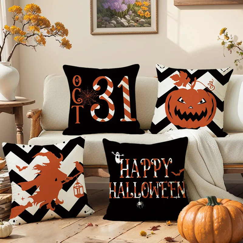 4Pcs Halloween Decoration Pillow Covers 45x45cm Indoor Throw Cushion Cover Party Supplies Holiday Party Ornament
4Pcs Halloween Decoration Pillow Covers 45x45cm Indoor Throw Cushion Cover Party Supplies Holiday Party Ornament