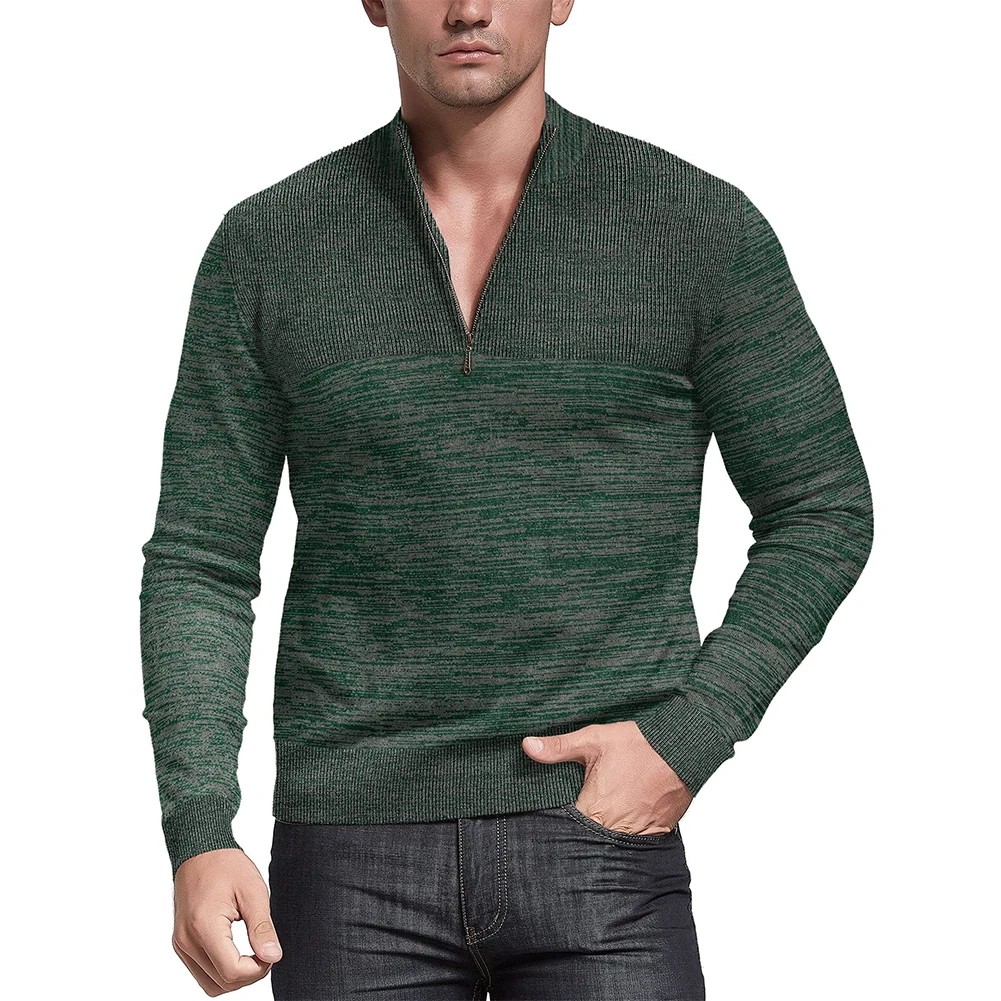 New Men's Sweater Pullovers Clothes 1/4 Zip-Up Stand Collar Casual Warm Fleece Knitted Sweatshirt Tops Men Knitwear
New Men's Sweater Pullovers Clothes 1/4 Zip-Up Stand Collar Casual Warm Fleece Knitted Sweatshirt Tops Men Knitwear