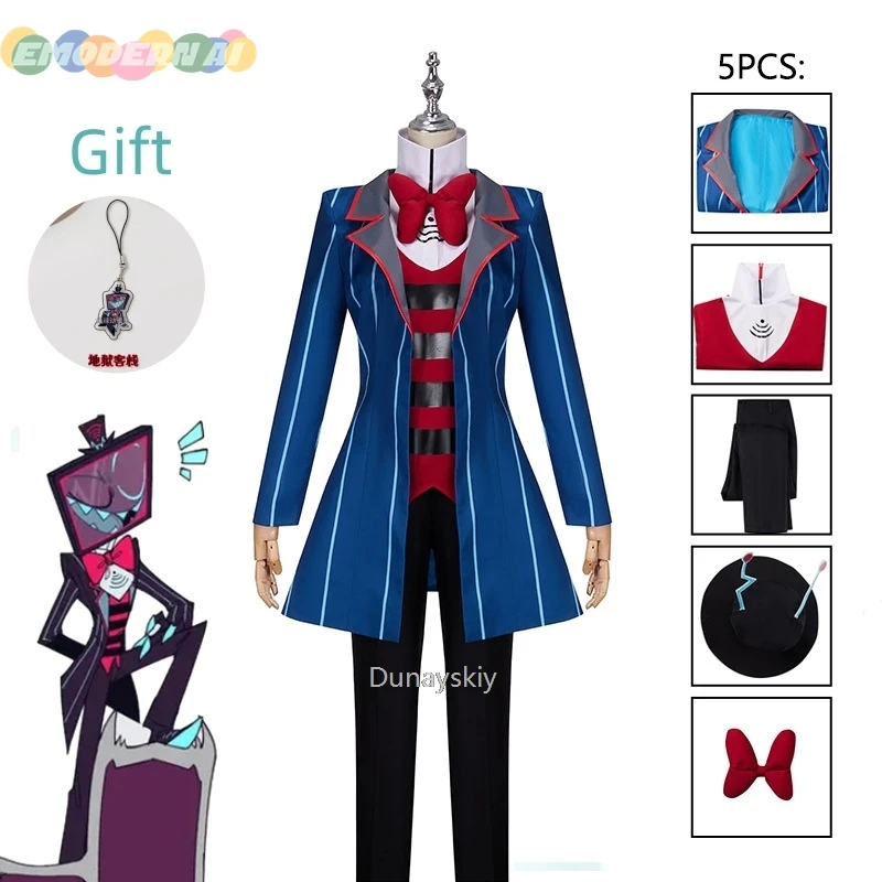 Hazbin Cosplay Hotel Vox Cosplay Costume Uniform Suit Outfit Halloween Carnival Christmas Costumes Blue Red Suit Anime Cosplay
Hazbin Cosplay Hotel Vox Cosplay Costume Uniform Suit Outfit Halloween Carnival Christmas Costumes Blue Red Suit Anime Cosplay