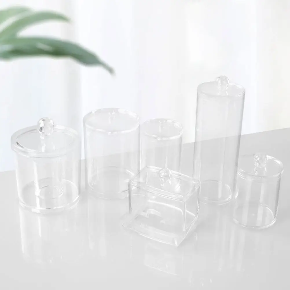 2Pcs Acrylic Makeup Cotton Box Modern Stylish Bathroom Organizer with Lid Compact Lightweight Desktop Storage Holder for Cotton
2Pcs Acrylic Makeup Cotton Box Modern Stylish Bathroom Organizer with Lid Compact Lightweight Desktop Storage Holder for Cotton