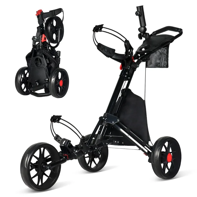 Легкая трехколесная тележка для гольфа из алюминиевого сплава, складная конструкция, для мужчин и женщин
Легкая трехколесная тележка для гольфа из алюминиевого сплава, складная конструкция, для мужчин и женщин