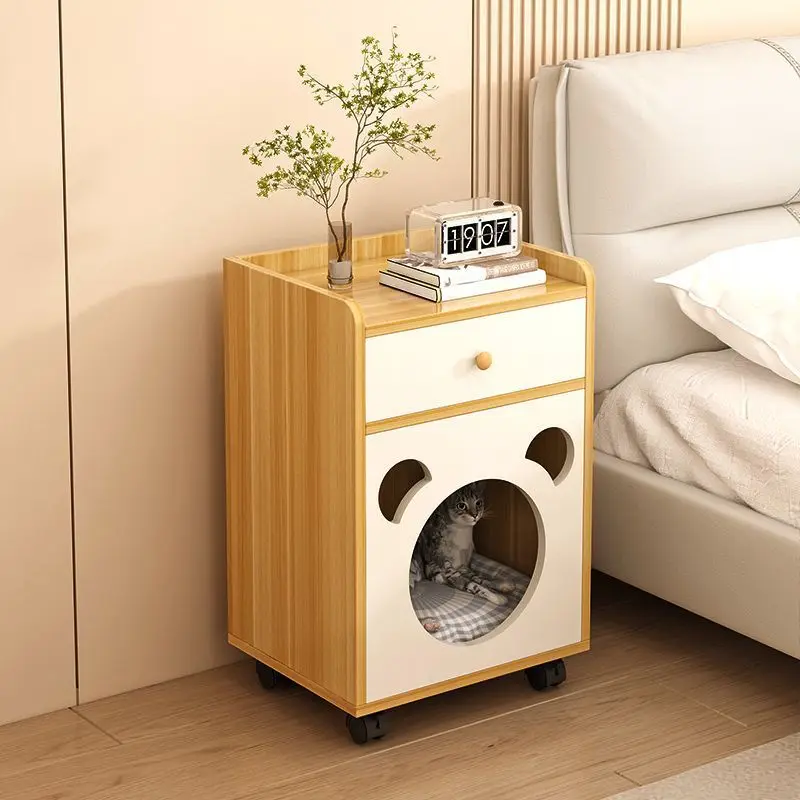 Modern Cat Bedside Table & Cabinet for Bedroom- with Simple Design Integrated Multifunctional Features
Modern Cat Bedside Table & Cabinet for Bedroom- with Simple Design Integrated Multifunctional Features