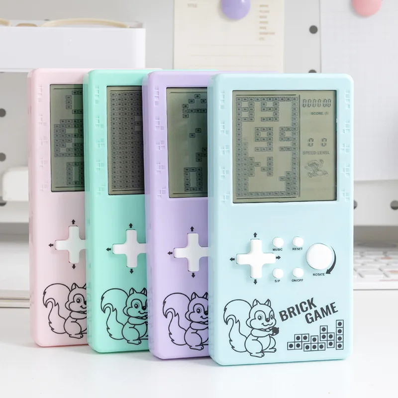 Classic Russian Blocks Game Machine Squirrel Print Large Screen Handheld Brick Game Pocket Travel Toy For Adults & Kids
Classic Russian Blocks Game Machine Squirrel Print Large Screen Handheld Brick Game Pocket Travel Toy For Adults & Kids