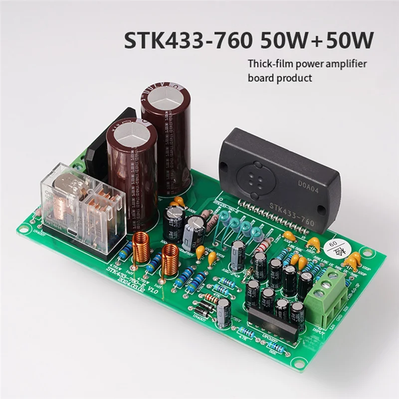 FORW-50WX2 HIFI Amplifier Kit STK433-760 Amplifier Finished Board For Audio And Video Playback For Home Theater Amplifier
FORW-50WX2 HIFI Amplifier Kit STK433-760 Amplifier Finished Board For Audio And Video Playback For Home Theater Amplifier