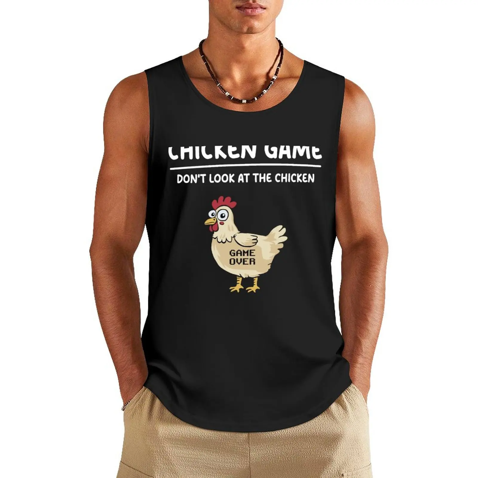 Chicken game, Don't Look at the Chicken, Funny Chicken Joke. Tank Top cotton t-shirts man summer clothes men 2025 gym shirt men
Chicken game, Don't Look at the Chicken, Funny Chicken Joke. Tank Top cotton t-shirts man summer clothes men 2025 gym shirt men