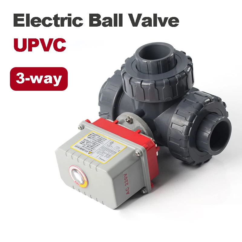 1/2" 3/4" 1" 1-1/2" 2" UPVC Electric Ball Valve 3-Way Plastic Motorized Ball Valves 220VAC T/L Type
1/2" 3/4" 1" 1-1/2" 2" UPVC Electric Ball Valve 3-Way Plastic Motorized Ball Valves 220VAC T/L Type