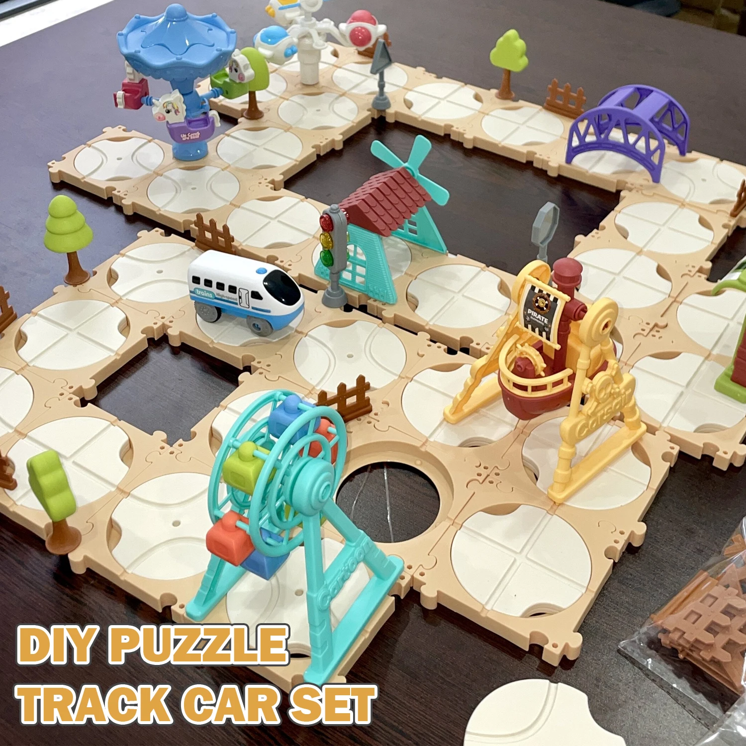 DIY Puzzle Train Track Car Toy Set Miniature CarsBoard Games Children Vehicle Playsets Learning Educational Boys Toys Girls Kids
DIY Puzzle Train Track Car Toy Set Miniature CarsBoard Games Children Vehicle Playsets Learning Educational Boys Toys Girls Kids