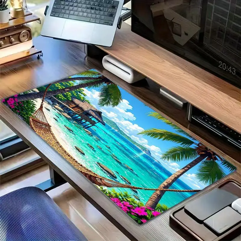 Extra-Large Colorful Mouse Pad Featuring a Tropical Beach Scene Design, Suitable for Office And Gaming Desks, Soft And Durable,
Extra-Large Colorful Mouse Pad Featuring a Tropical Beach Scene Design, Suitable for Office And Gaming Desks, Soft And Durable,
