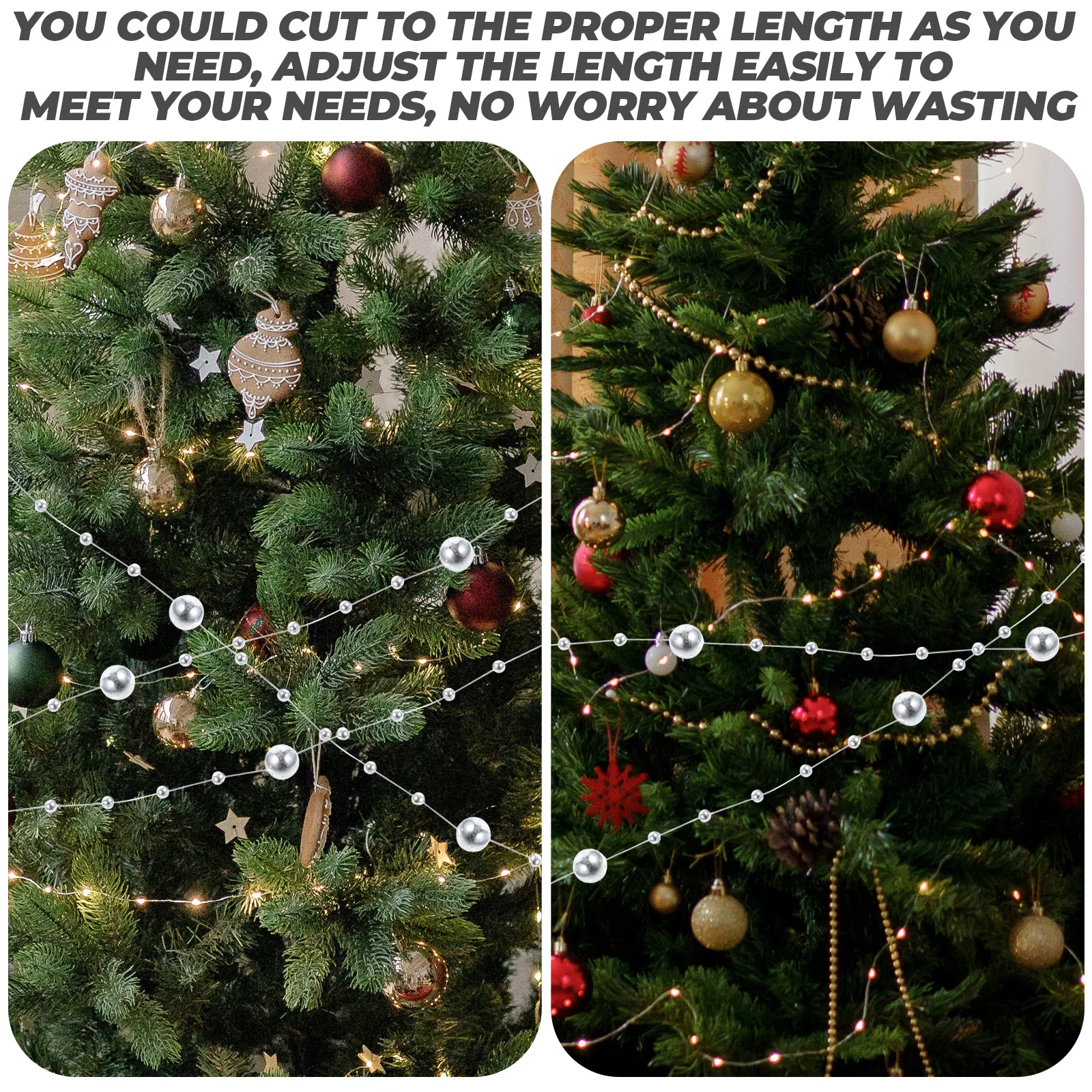 1 Roll Beads Chain Garland Made of Artificial Pearls Smooth Shiny Finish Ideal for DIY Xmas Decorations Handmade Jewelry Trim
1 Roll Beads Chain Garland Made of Artificial Pearls Smooth Shiny Finish Ideal for DIY Xmas Decorations Handmade Jewelry Trim