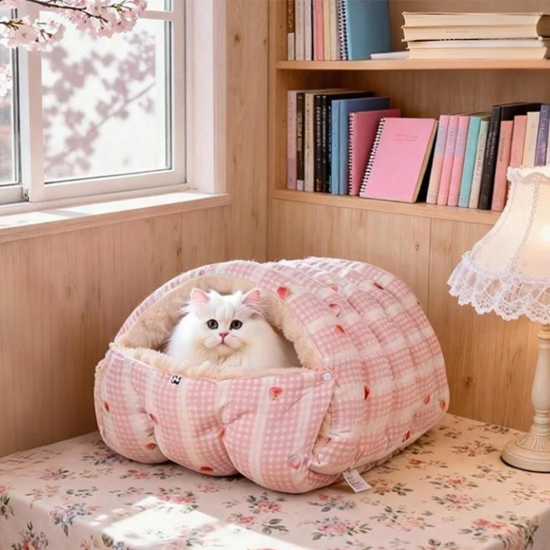Warm Cat Bed Winter Cat & Small Dog House Semi-Enclosed Snuggle Sack Foldable Portable Soft Plush Nest for Indoor Pet Supplie
Warm Cat Bed Winter Cat & Small Dog House Semi-Enclosed Snuggle Sack Foldable Portable Soft Plush Nest for Indoor Pet Supplie