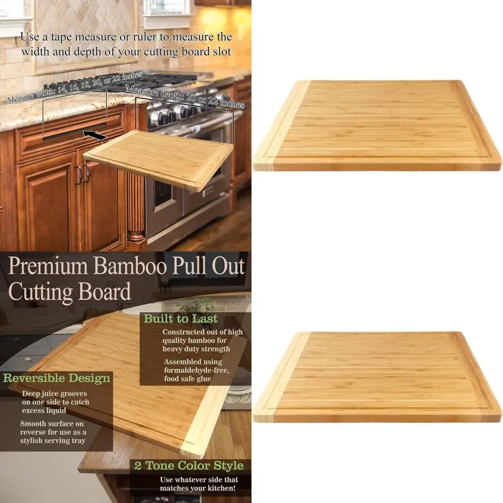 Heavy-Duty Kitchen Cutting Board - Counter Replacement - Fits Under Counter Slots - 20 x 18 x 0.75 - 1 Piece
Heavy-Duty Kitchen Cutting Board - Counter Replacement - Fits Under Counter Slots - 20 x 18 x 0.75 - 1 Piece