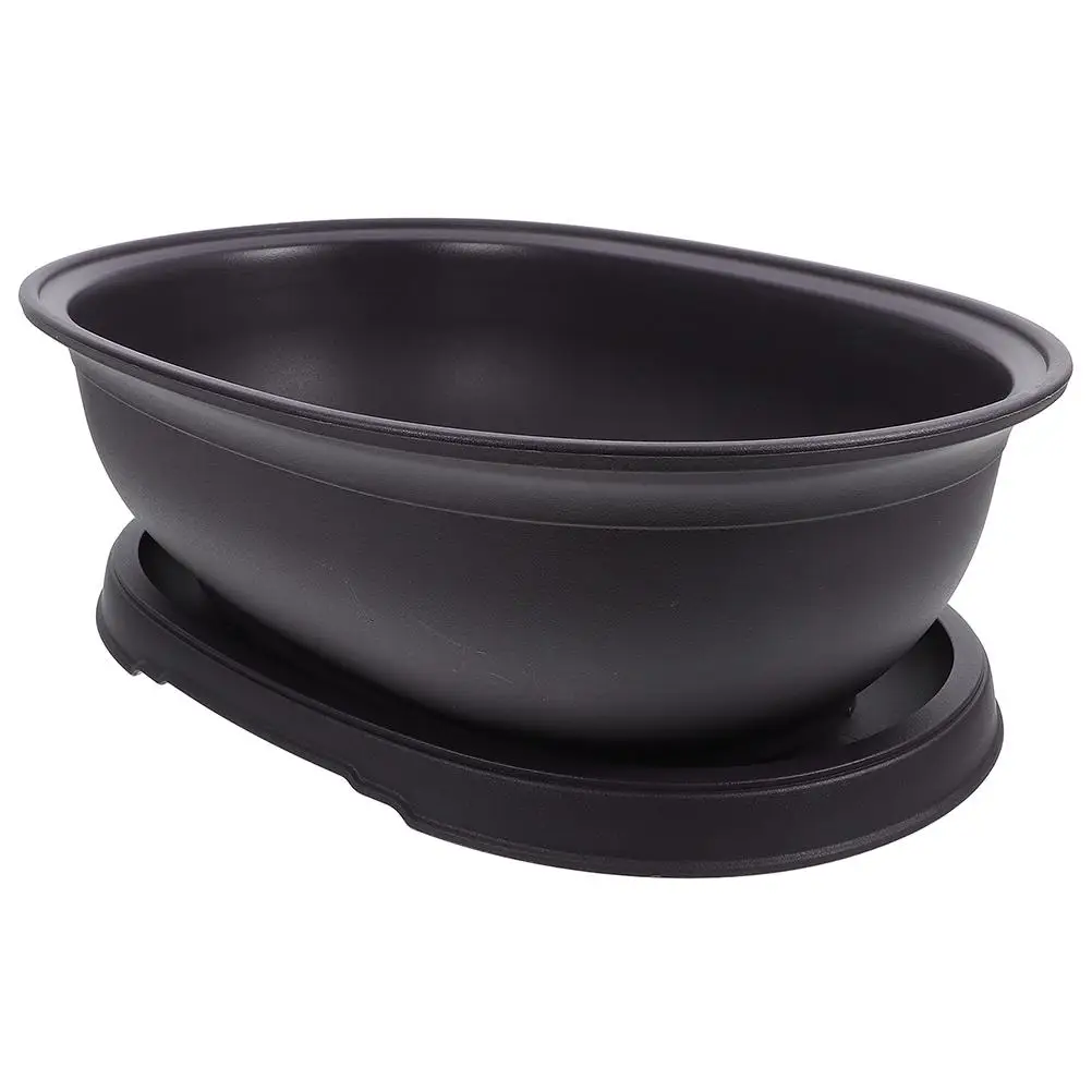 Small Flower Planters Indoor Plants Oval Black Pots Durable PP Elegant Design Versatile Compact Bonsai Succulents Houseplants
Small Flower Planters Indoor Plants Oval Black Pots Durable PP Elegant Design Versatile Compact Bonsai Succulents Houseplants