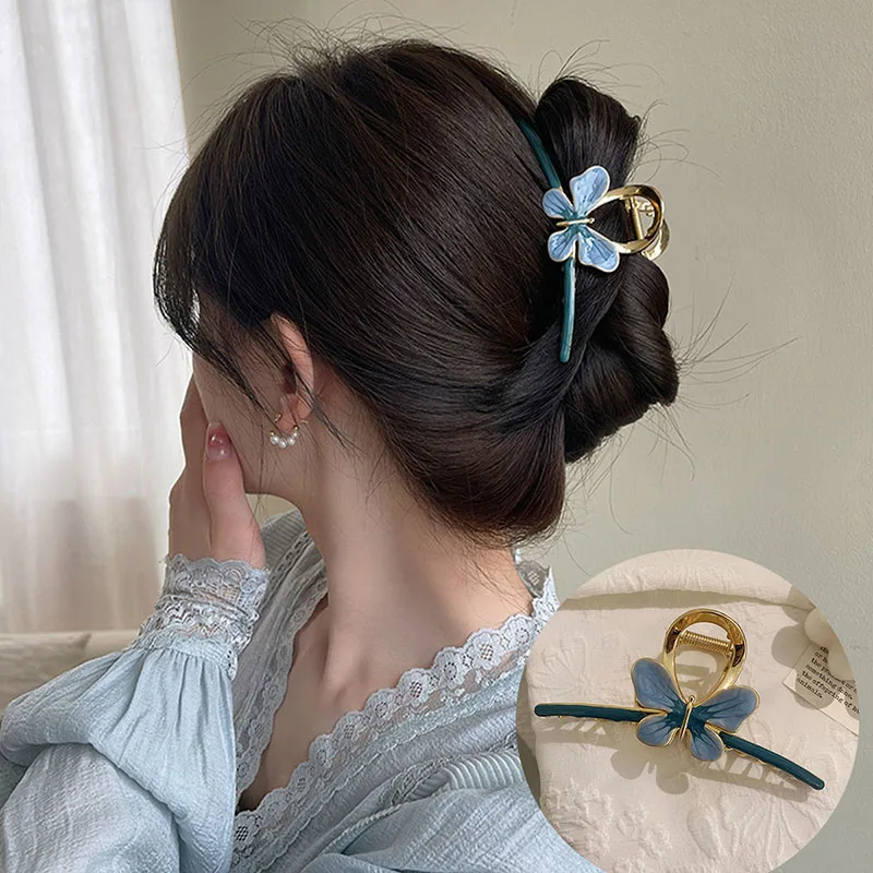 CHIMERA Large Metal Hair Claw Clips Women Ponyail Holder Headdress Elegant Butterfly Hairgrip for Thick Hair Shower Hair Clips
CHIMERA Large Metal Hair Claw Clips Women Ponyail Holder Headdress Elegant Butterfly Hairgrip for Thick Hair Shower Hair Clips
