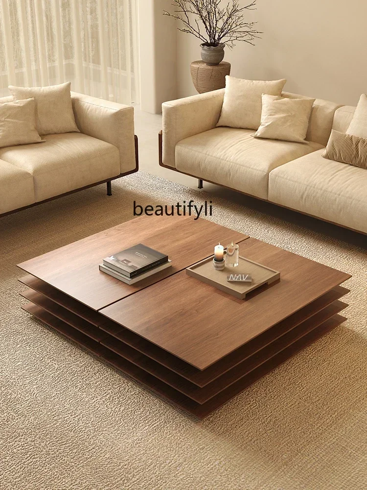 yj9 Walnut color coffee table small apartment living room household Japanese rectangular coffee table
yj9 Walnut color coffee table small apartment living room household Japanese rectangular coffee table
