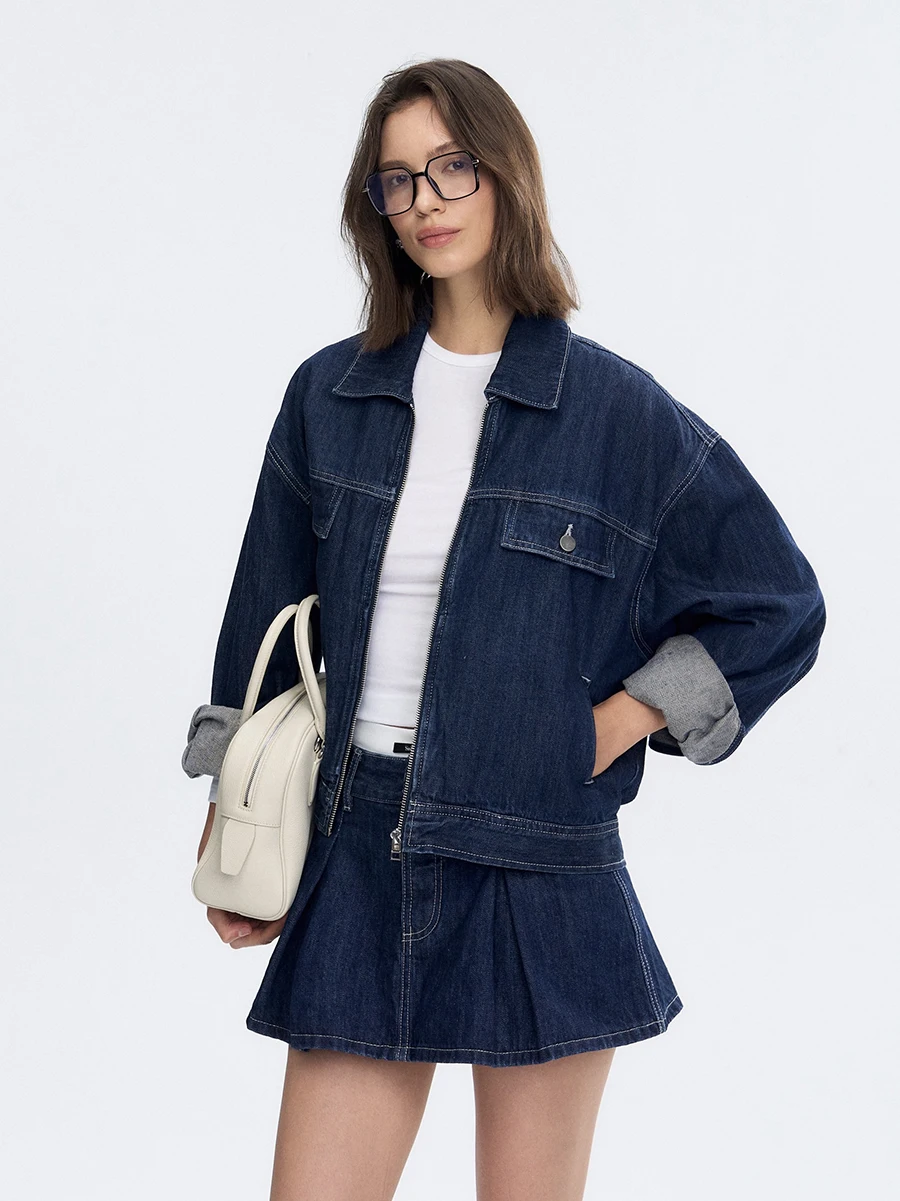 Винтажный комплект Dee Sicile: джинсовая куртка с длинными рукавами и воротником, юбка А-силуэта, полностью хлопковый, в ретро-стиле, цветной, для женщин
Винтажный комплект Dee Sicile: джинсовая куртка с длинными рукавами и воротником, юбка А-силуэта, полностью хлопковый, в ретро-стиле, цветной, для женщин