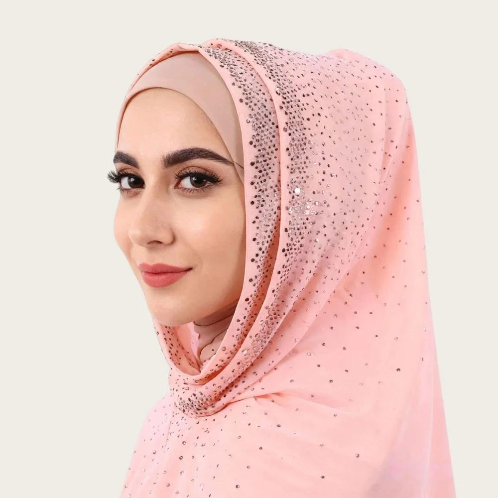 New Chiffon Muslim Instant Turban Breathable Full Cover Islamic Crinkle Shawl Solid Color Rhinestone Chiffon Scarf
New Chiffon Muslim Instant Turban Breathable Full Cover Islamic Crinkle Shawl Solid Color Rhinestone Chiffon Scarf
