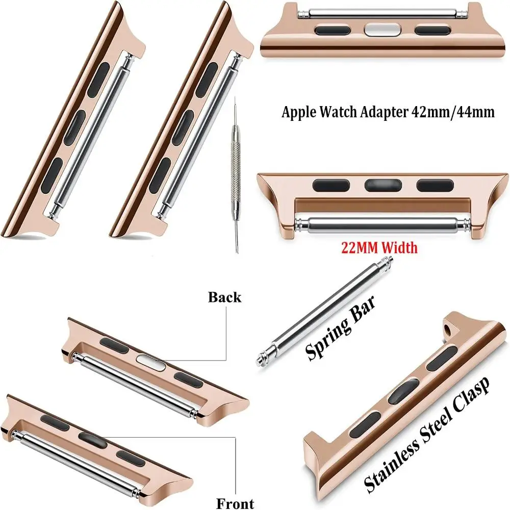 Upgrade Your Watch Collection with this Stunning Metallic Watch Band Connector Link Lug Adapter for 49mm, 45mm, 44mm, 42mm Watch
Upgrade Your Watch Collection with this Stunning Metallic Watch Band Connector Link Lug Adapter for 49mm, 45mm, 44mm, 42mm Watch