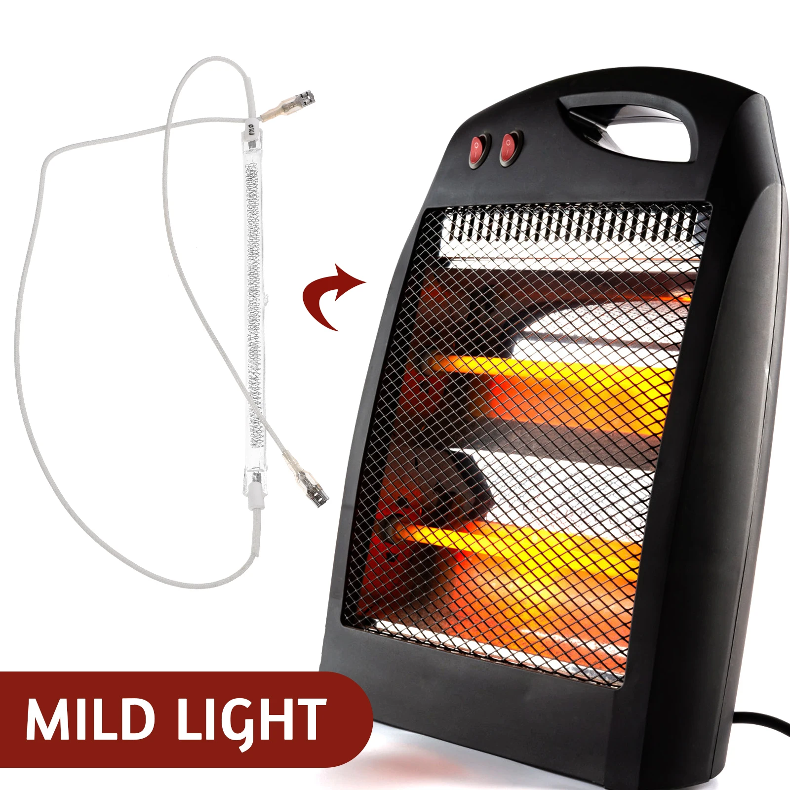 Halogen Heater Tube Heating Replacement Electric Lamp Oven Glass Warm Linear Light Heating Elements Accessories
Halogen Heater Tube Heating Replacement Electric Lamp Oven Glass Warm Linear Light Heating Elements Accessories