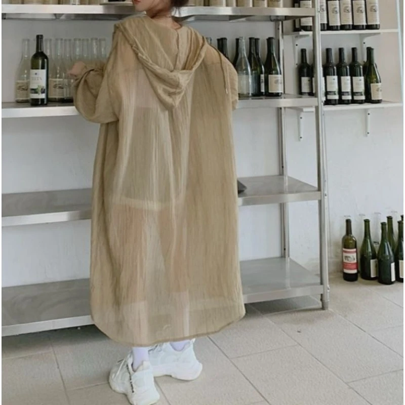 Long Hooded Sunscreen Clothes Women's Summer 2026 New Internet Celebrity Loose Fashion Thin Versatile Sunscreen Cardigan
Long Hooded Sunscreen Clothes Women's Summer 2026 New Internet Celebrity Loose Fashion Thin Versatile Sunscreen Cardigan