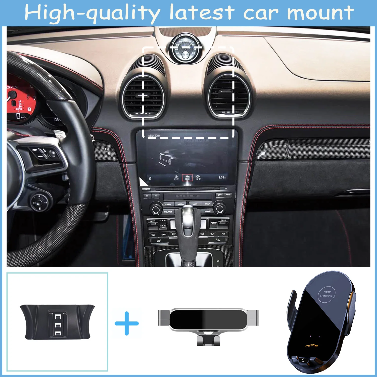 For Porsche 718 2016-2020 2021 2022 Car Phone Holder Wireless Charging Bracket Base Gravity Stand Phone Mount Car Accessories
For Porsche 718 2016-2020 2021 2022 Car Phone Holder Wireless Charging Bracket Base Gravity Stand Phone Mount Car Accessories