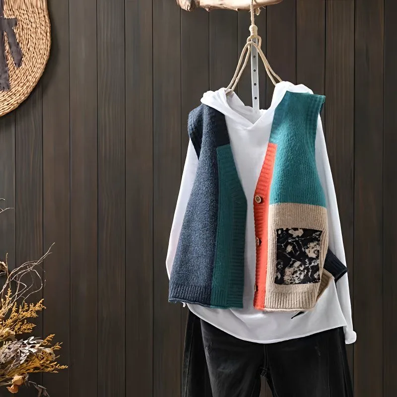 Pullover Sweater Vest Women 2025 Autumn New Loose Net Red V-neck Waistcoat Wool Knitted Vest Women
Pullover Sweater Vest Women 2025 Autumn New Loose Net Red V-neck Waistcoat Wool Knitted Vest Women