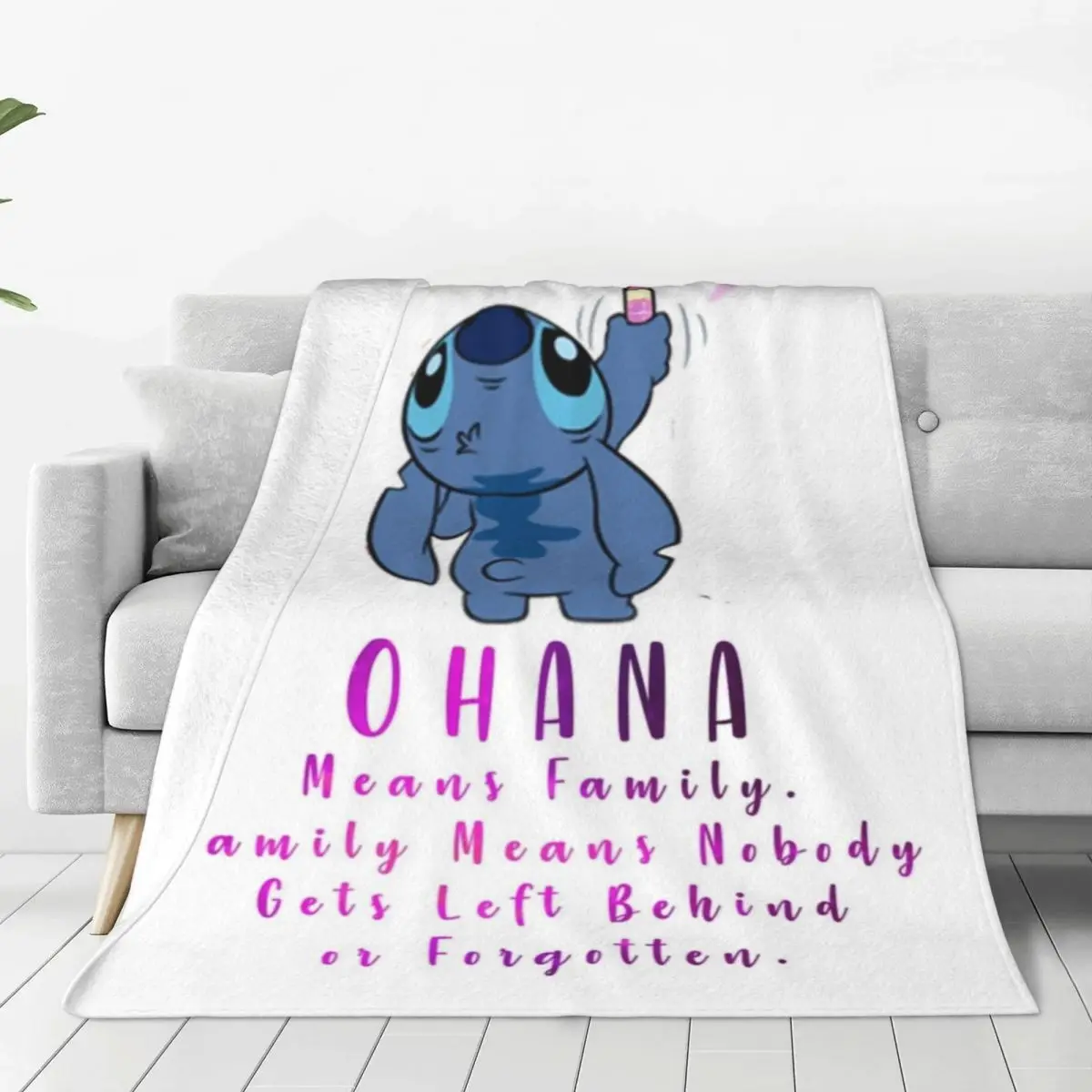 Stitch Plush Flannel Blanket - Warm and Snuggly Fleece Throw for Couch, Bed, and Camping Adventures Any Time of Year
Stitch Plush Flannel Blanket - Warm and Snuggly Fleece Throw for Couch, Bed, and Camping Adventures Any Time of Year