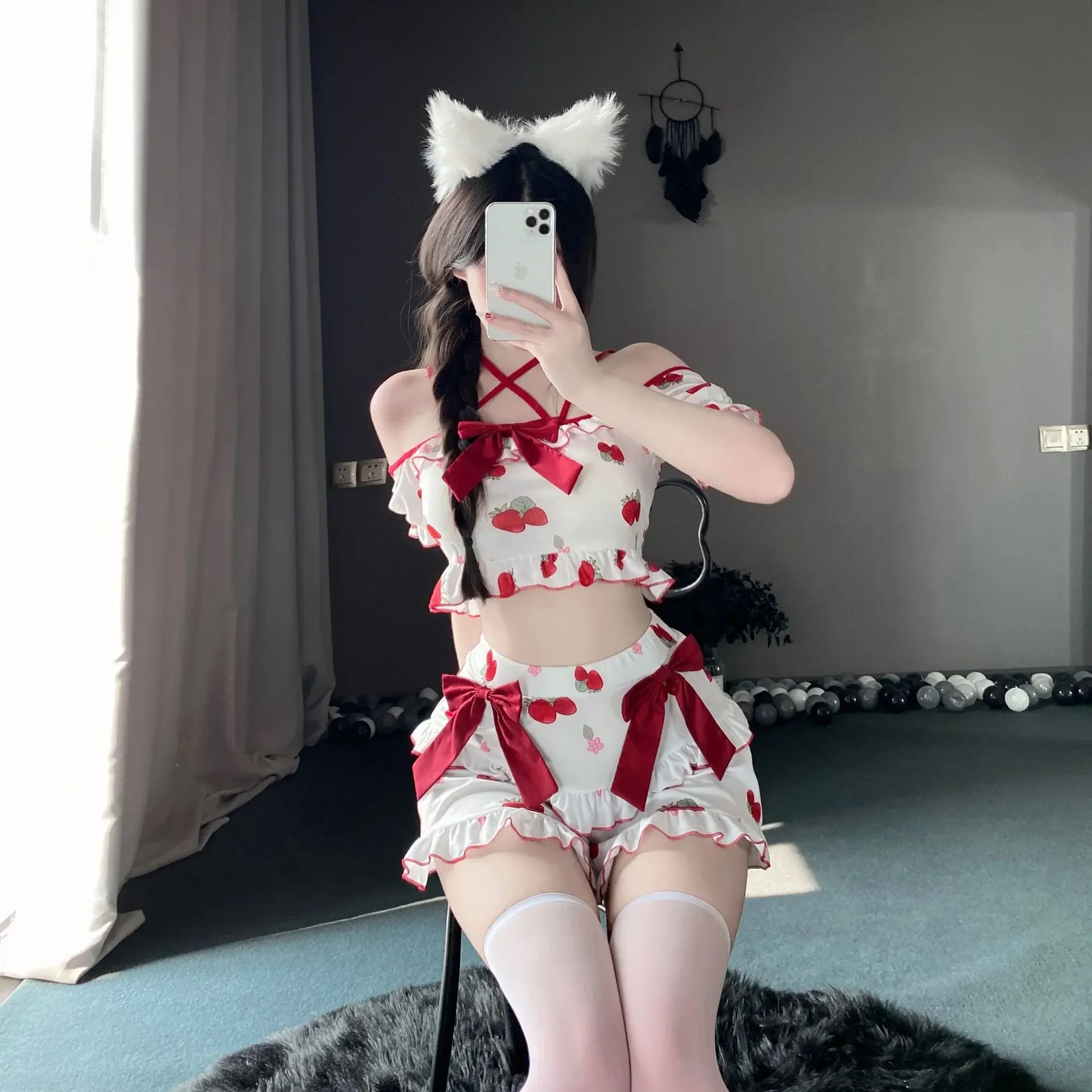 Lencería sexy Cute Wind Sexy Uniform Seduction Schoolgirl Suit Strawberry Campus JK Student Uniform
Lencería sexy Cute Wind Sexy Uniform Seduction Schoolgirl Suit Strawberry Campus JK Student Uniform