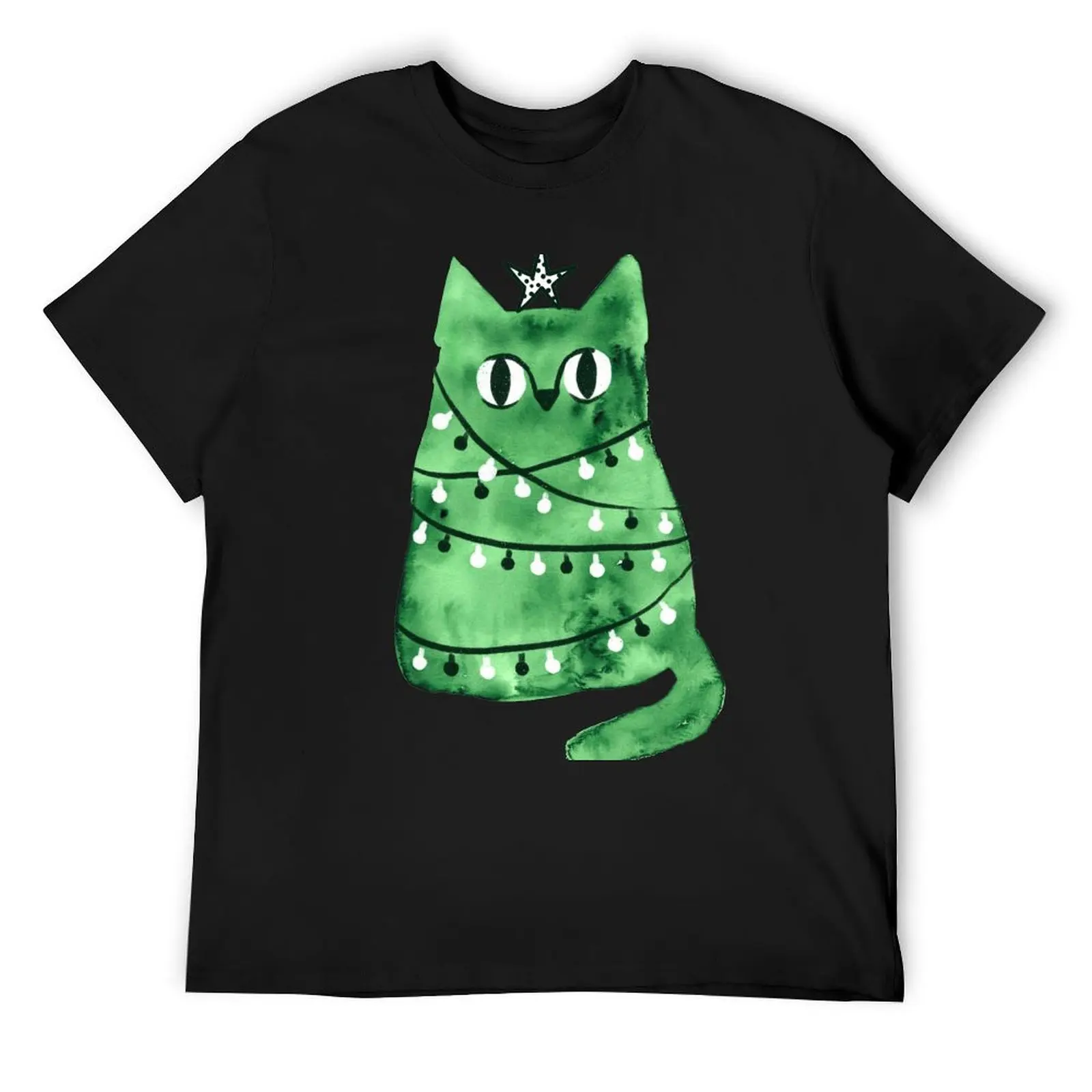 Merry Christmas and Happy New Year tree kitty cat with star and garland decoration. T-Shirt
Merry Christmas and Happy New Year tree kitty cat with star and garland decoration. T-Shirt