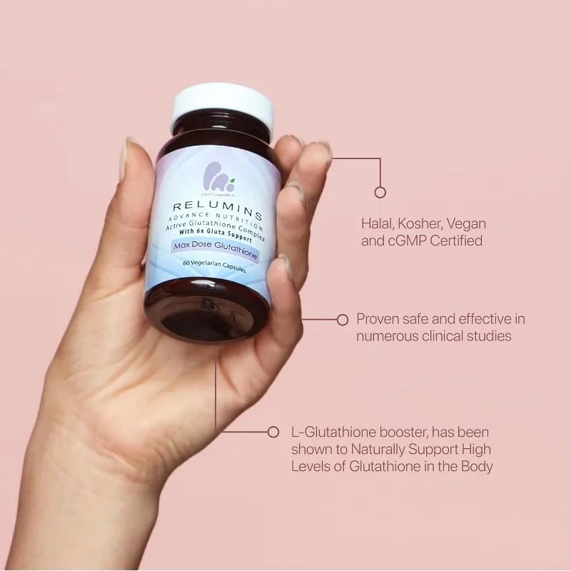 Active Glutathione Complex - Uniform Skin Color, Repair and Restore Skin Health 60 capsules with 6 times Gluta support
Active Glutathione Complex - Uniform Skin Color, Repair and Restore Skin Health 60 capsules with 6 times Gluta support