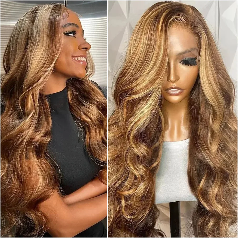 40 In Highlight Body Wave Lace Frontal Wig Human Hair Brazilian 200% Density 13x4 13x6 HD Lace Front Wigs Pre Plucked For Women
40 In Highlight Body Wave Lace Frontal Wig Human Hair Brazilian 200% Density 13x4 13x6 HD Lace Front Wigs Pre Plucked For Women