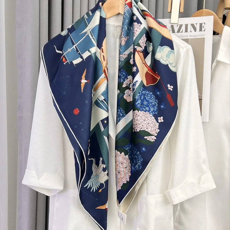 90 Silk Scarf Large Square 100% Silk Neck Head Scarves Wraps Womens Fashion Printed Silk Shawl Cape
90 Silk Scarf Large Square 100% Silk Neck Head Scarves Wraps Womens Fashion Printed Silk Shawl Cape