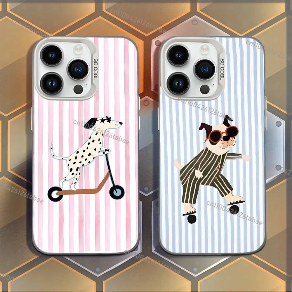 INS Striped Cute Dog Scooter Art Phone Case For iPhone 17,16,15,14,13,12,11,Mini,Pro,E,MAX White Candy Matte Shockproof Cover
INS Striped Cute Dog Scooter Art Phone Case For iPhone 17,16,15,14,13,12,11,Mini,Pro,E,MAX White Candy Matte Shockproof Cover