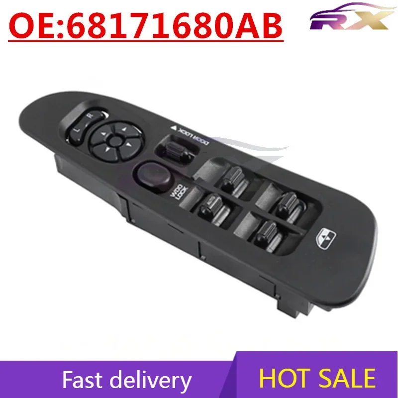 NEW:68171680AB Suitable For Dodge Jeep Glass Lifter Switch Power Windows Main Control Switch