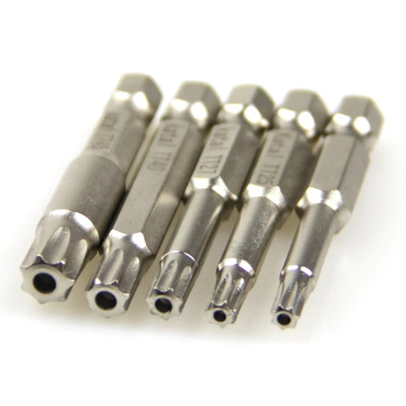 7-Pointed Hole Phillips Screwdriver Bit TT20 TT25 TT27 TT40 TT45 5 Pieces Hexagonal Handle Seven-Pointed Star Screwdriver Bit
7-Pointed Hole Phillips Screwdriver Bit TT20 TT25 TT27 TT40 TT45 5 Pieces Hexagonal Handle Seven-Pointed Star Screwdriver Bit