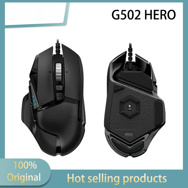 G502 HERO High Performance Gaming Mouse 16000 DPI Wire Mice Adjustable Light Synchronizatio For Mouse Gamer RGB upgrad
G502 HERO High Performance Gaming Mouse 16000 DPI Wire Mice Adjustable Light Synchronizatio For Mouse Gamer RGB upgrad