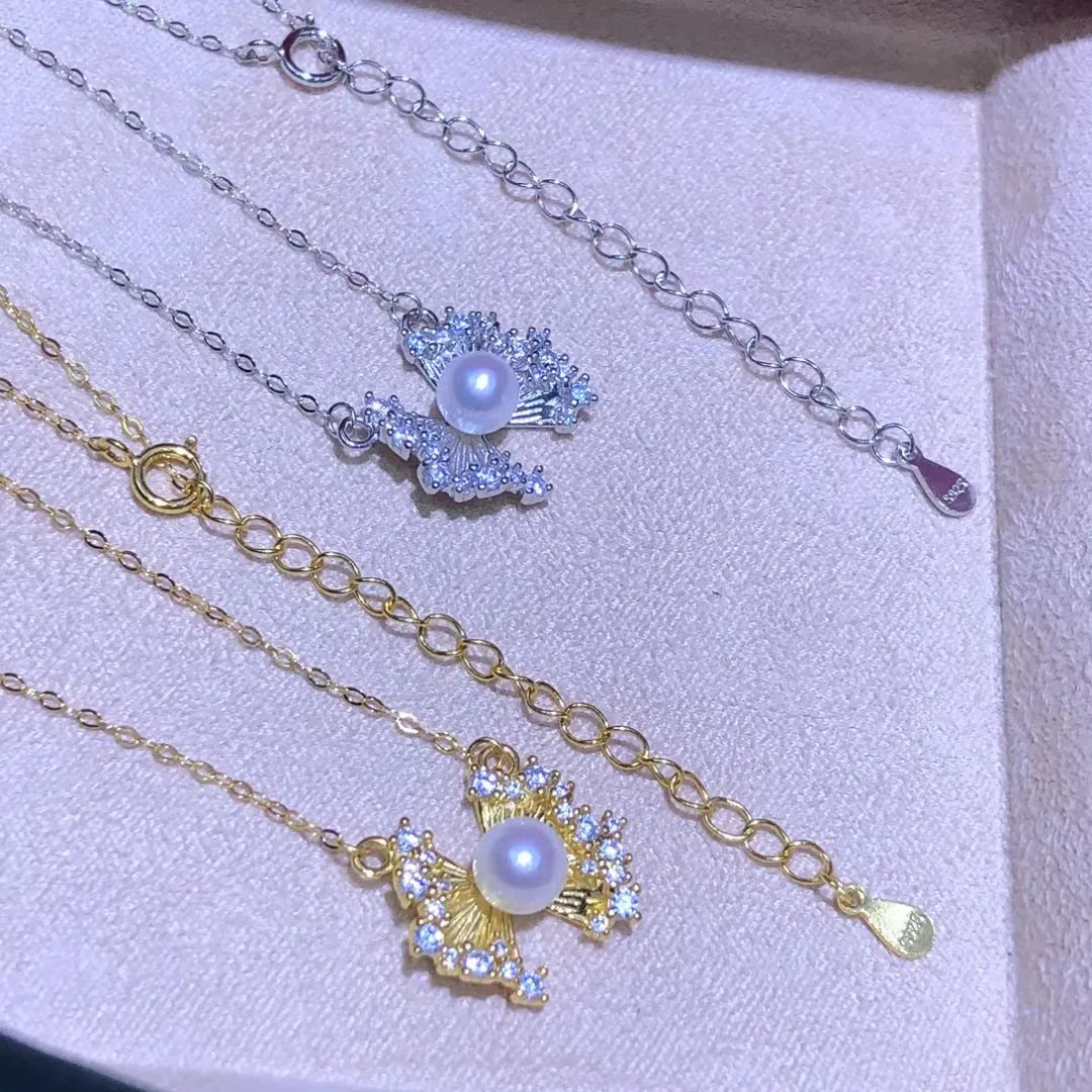 Ожерелье из стерлингового серебра 925 пробы с бантом, фурнитура для ювелирных изделий, крепления, детали, крепления для 5-6 мм жемчуга, камней, 5 шт./лот
Ожерелье из стерлингового серебра 925 пробы с бантом, фурнитура для ювелирных изделий, крепления, детали, крепления для 5-6 мм жемчуга, камней, 5 шт./лот