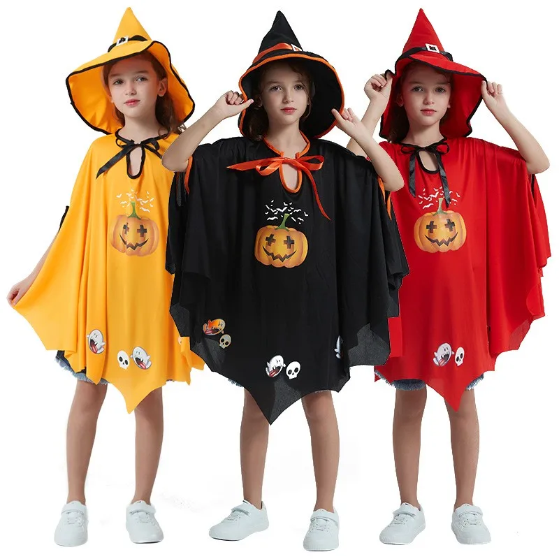 Halloween Cosplay Witch Costume Children's Role-playing Robe Pumpkin Performance Clothes Polyester Fiber 100% Online Sales
Halloween Cosplay Witch Costume Children's Role-playing Robe Pumpkin Performance Clothes Polyester Fiber 100% Online Sales