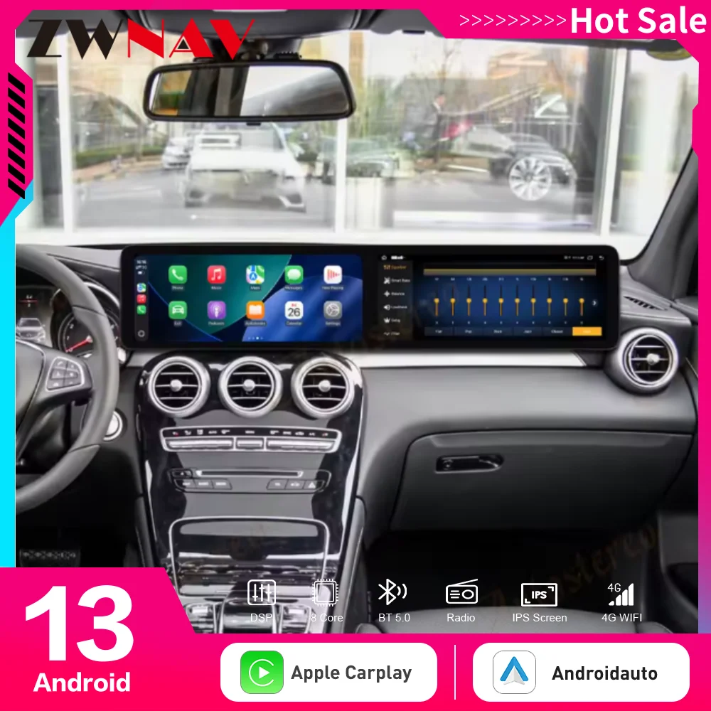 Dual Screen 25 inch Android14 Car Radio Carplay Screen For Mercedes Benz C CLS W205 2015-2018 Multimedia Player GPS Navigation-
Dual Screen 25 inch Android14 Car Radio Carplay Screen For Mercedes Benz C CLS W205 2015-2018 Multimedia Player GPS Navigation-