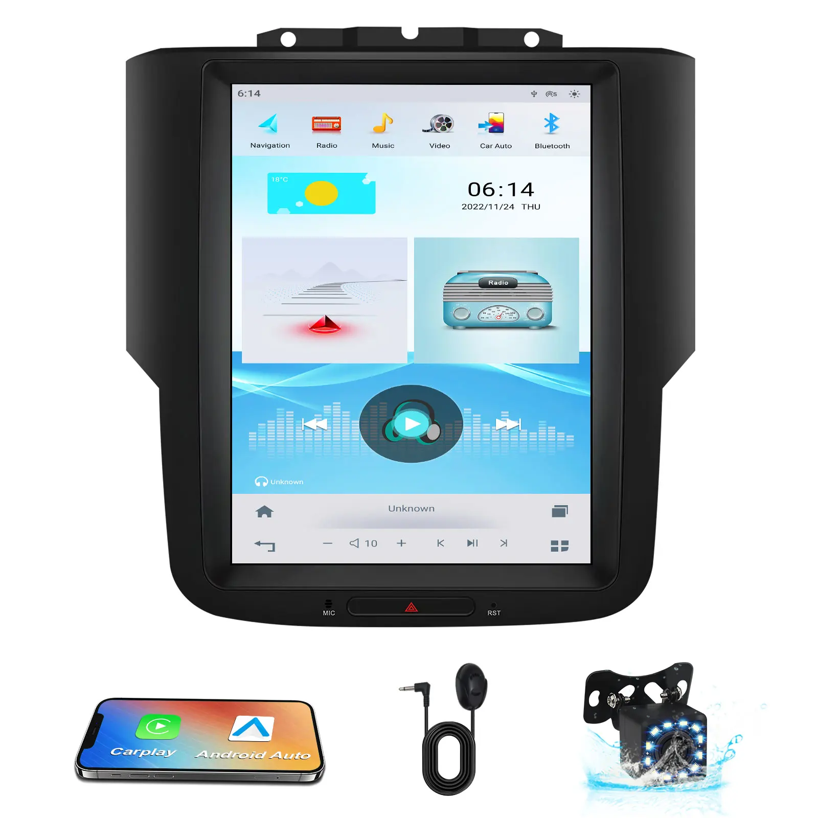 CUSP For Dodge RAM Trucks pickup 1500 2500 3500 2012-2018 Manual A/C & Auto A/C Auto Radio Multimedia Video Player Android 11
CUSP For Dodge RAM Trucks pickup 1500 2500 3500 2012-2018 Manual A/C & Auto A/C Auto Radio Multimedia Video Player Android 11
