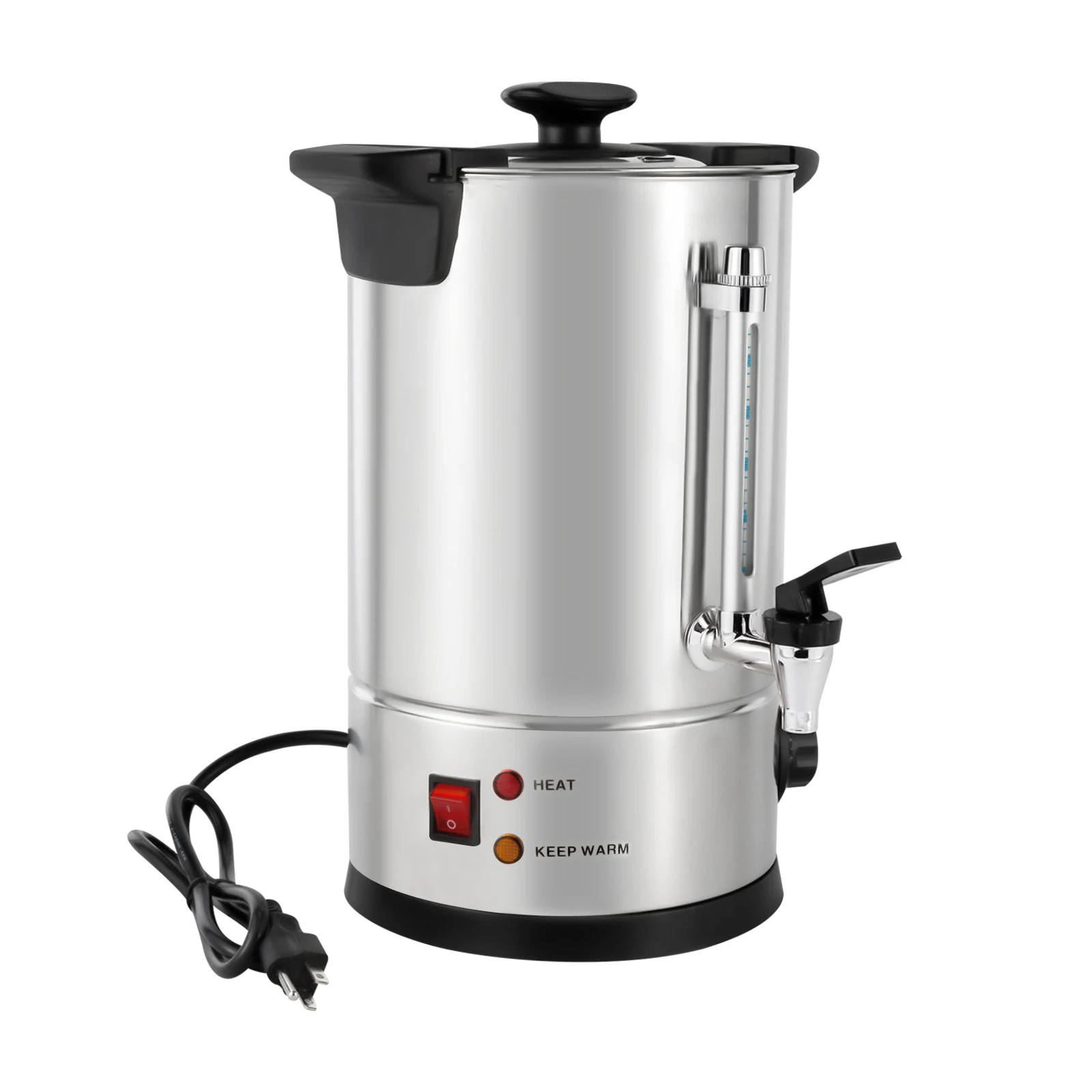 8L Coffee Urn, Commercial Stainless Steel Hot Water Boiler with Keep Warm Function & Anti-Scald Handle, for Catering Buffet
8L Coffee Urn, Commercial Stainless Steel Hot Water Boiler with Keep Warm Function & Anti-Scald Handle, for Catering Buffet