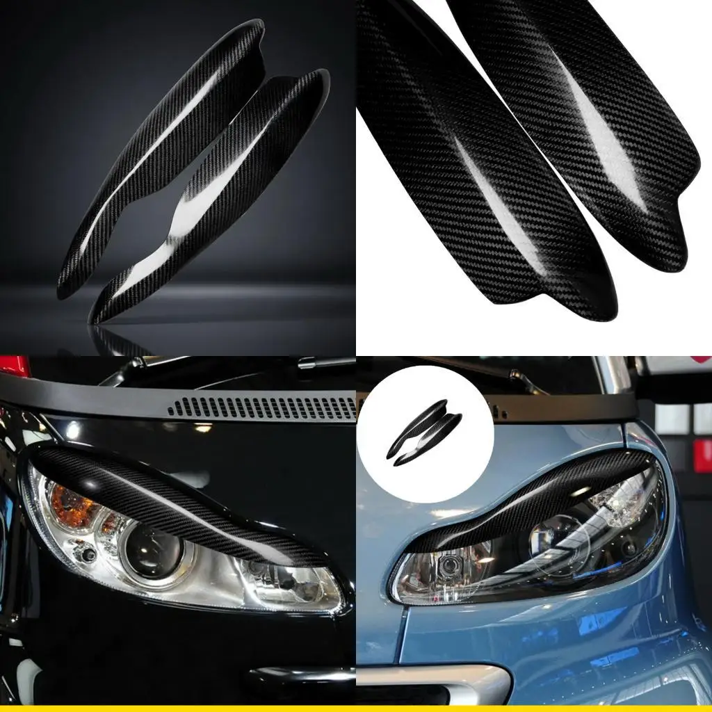 SZCH ABS Carbon Fiber Headlight Eyebrow Guard For Fortwo W451 Automobile Protects And Upgrades Look Enhanced Appearance 2pcs
SZCH ABS Carbon Fiber Headlight Eyebrow Guard For Fortwo W451 Automobile Protects And Upgrades Look Enhanced Appearance 2pcs