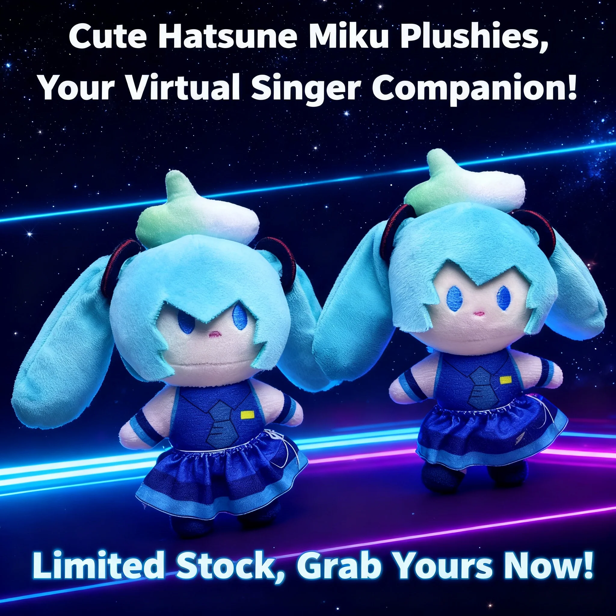 Cute Hatsune Miku Plush Toy Keychain with Puller New Anime Character Doll Hanging Bag Accessories Kawaii Trendy Stuffed Animal
Cute Hatsune Miku Plush Toy Keychain with Puller New Anime Character Doll Hanging Bag Accessories Kawaii Trendy Stuffed Animal