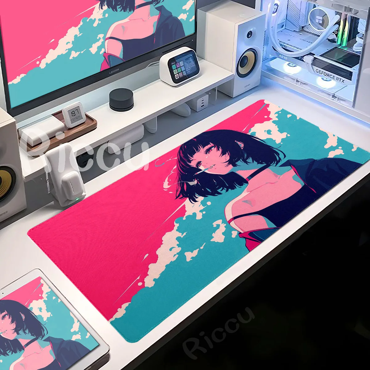 Cute Anime Girls Mousepad Large Gaming Mousepad Gamer Keyboard Mat Pink Blue Locking Edge Game Mouse Pad Office Accessories Xxl 
Cute Anime Girls Mousepad Large Gaming Mousepad Gamer Keyboard Mat Pink Blue Locking Edge Game Mouse Pad Office Accessories Xxl