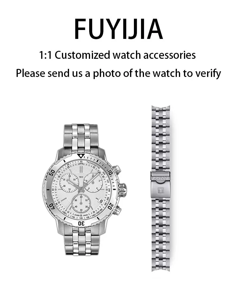FUYIJIA Male Custom T-iss-ot T067 Original Watchbands 19MM Curved Interface 316L Stainless Steel Strap Safety Buckle Bracelet
FUYIJIA Male Custom T-iss-ot T067 Original Watchbands 19MM Curved Interface 316L Stainless Steel Strap Safety Buckle Bracelet