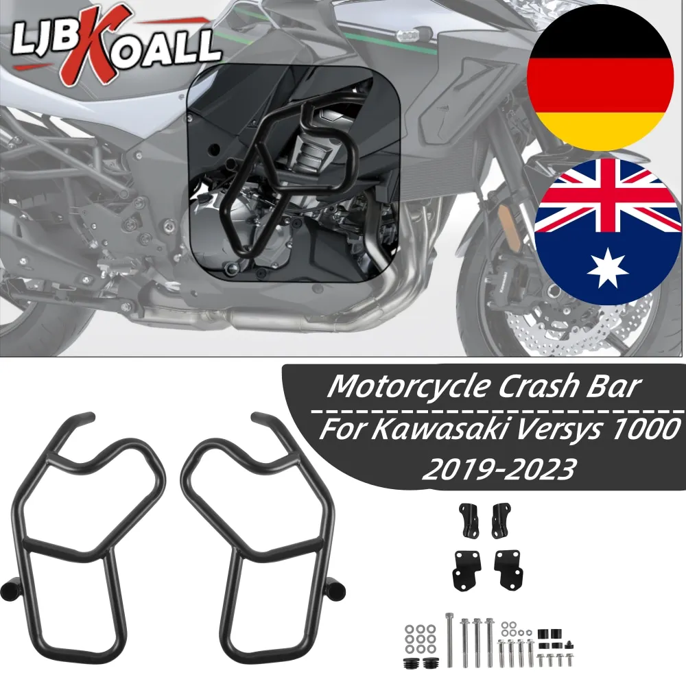 Motorcycle Engine Guard Bumper Highway Tank Protection Crash Bar Frame Protector for Kawasaki Versys 1000 Versys1000 2019-2023
Motorcycle Engine Guard Bumper Highway Tank Protection Crash Bar Frame Protector for Kawasaki Versys 1000 Versys1000 2019-2023