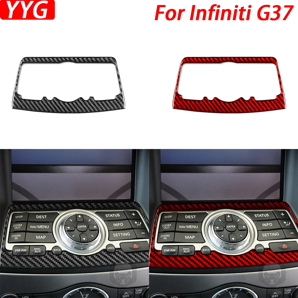 Центральная консоль из углеродного волокна для Infiniti G37 2007-2013, Мультимедийная панель, отделочная крышка, аксессуары для украшения интерьера автомобиля, наклейка
Центральная консоль из углеродного волокна для Infiniti G37 2007-2013, Мультимедийная панель, отделочная крышка, аксессуары для украшения интерьера автомобиля, наклейка
