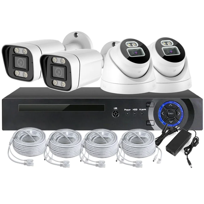 Professional Surveillance 4 Channel 4MP IP POE Two Way Audio Camera System CCTV Network Camera
Professional Surveillance 4 Channel 4MP IP POE Two Way Audio Camera System CCTV Network Camera