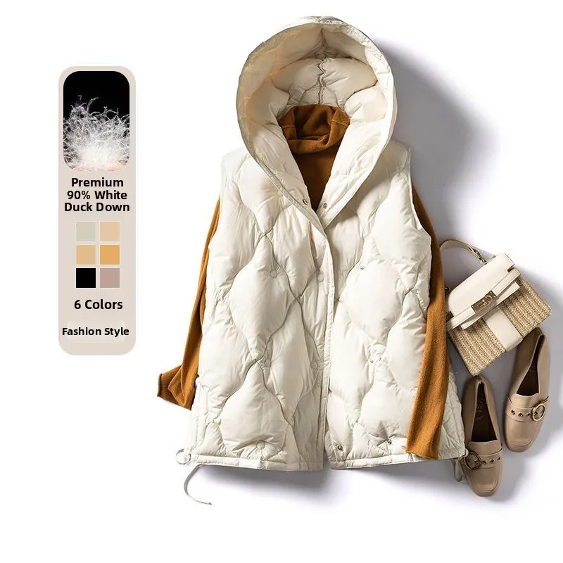 Белый ду пух с капюшоном Jaet, повседневный ленивый универсальный жилет, верхняя одежда, модный комплект для поездок на работу, полиэфирное волокно или длина, двойной B...
Белый ду пух с капюшоном Jaet, повседневный ленивый универсальный жилет, верхняя одежда, модный комплект для поездок на работу, полиэфирное волокно или длина, двойной B...